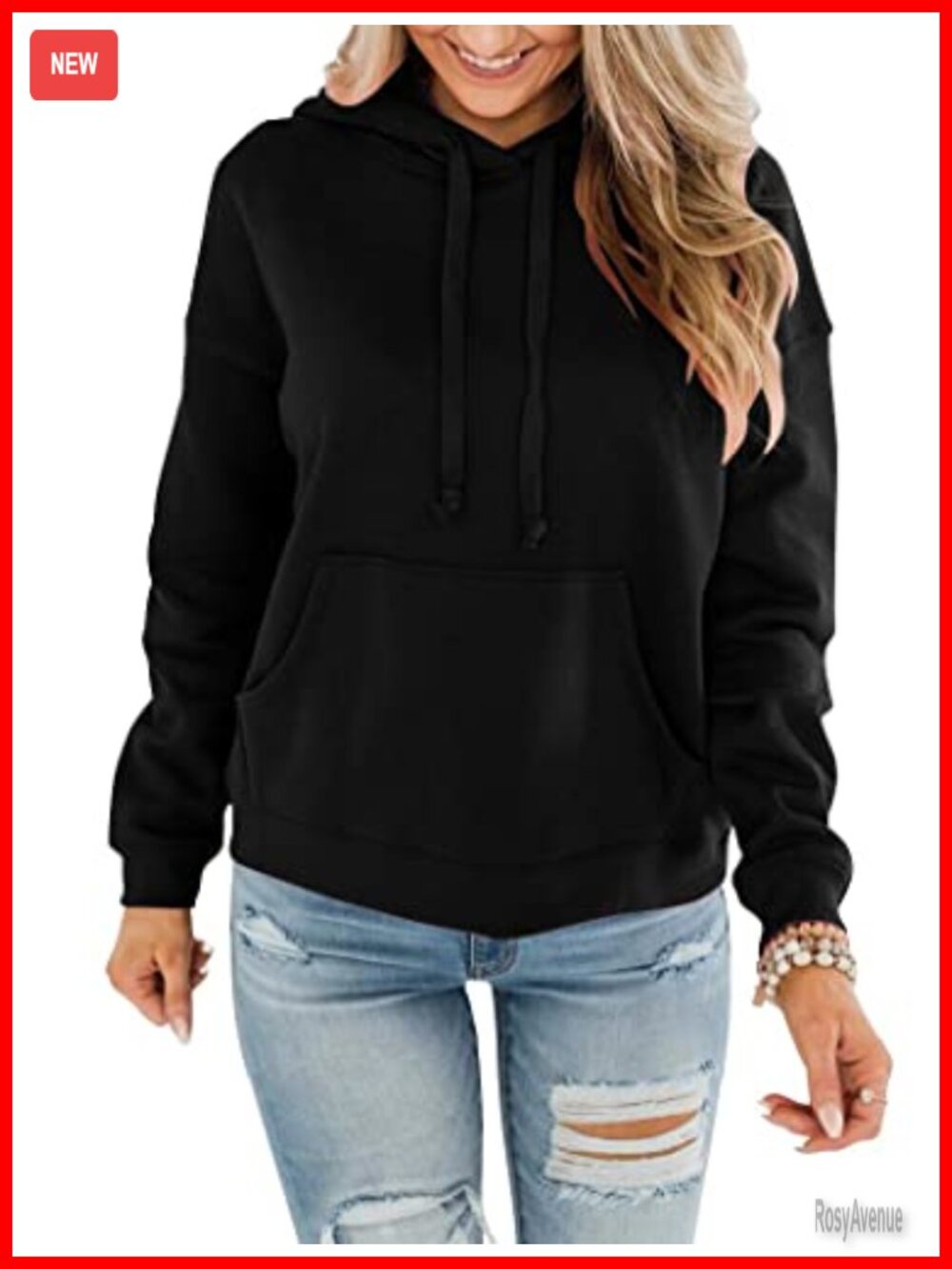 Womens Lightweight Pullover Hoodie Long Sleeve Sweatshirt with Pocket